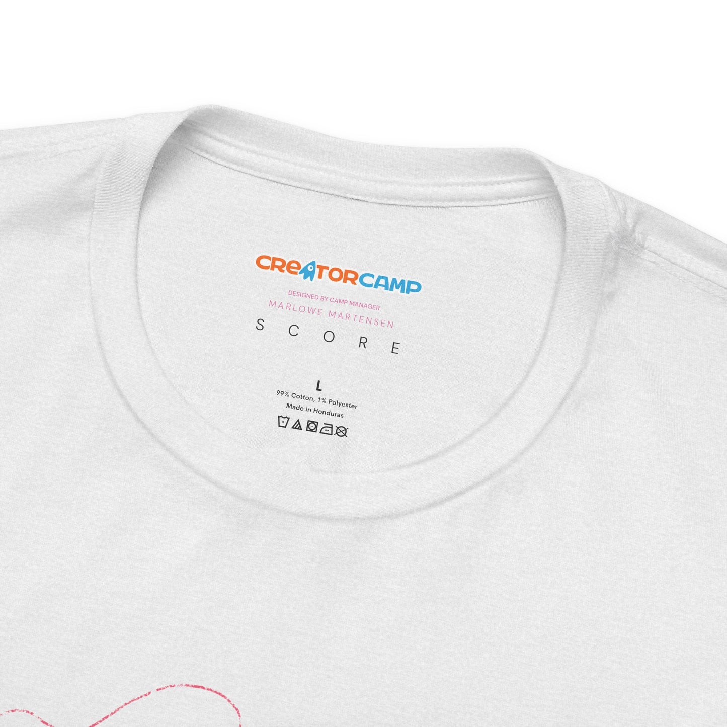 Designed by Staff T-Shirt: SCORE
